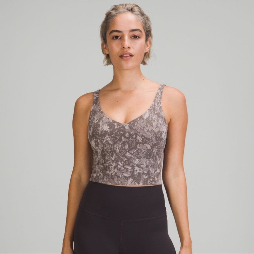 NWT Lululemon Align Tank size 12 purple snakeskin